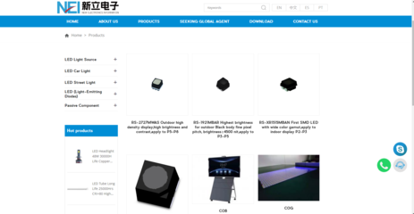 【向新而行】国星光电全资子公司新立电子海外网站正式上线 打开业务出海“新窗口”